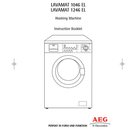 AEG - 1246 EL pdf manual